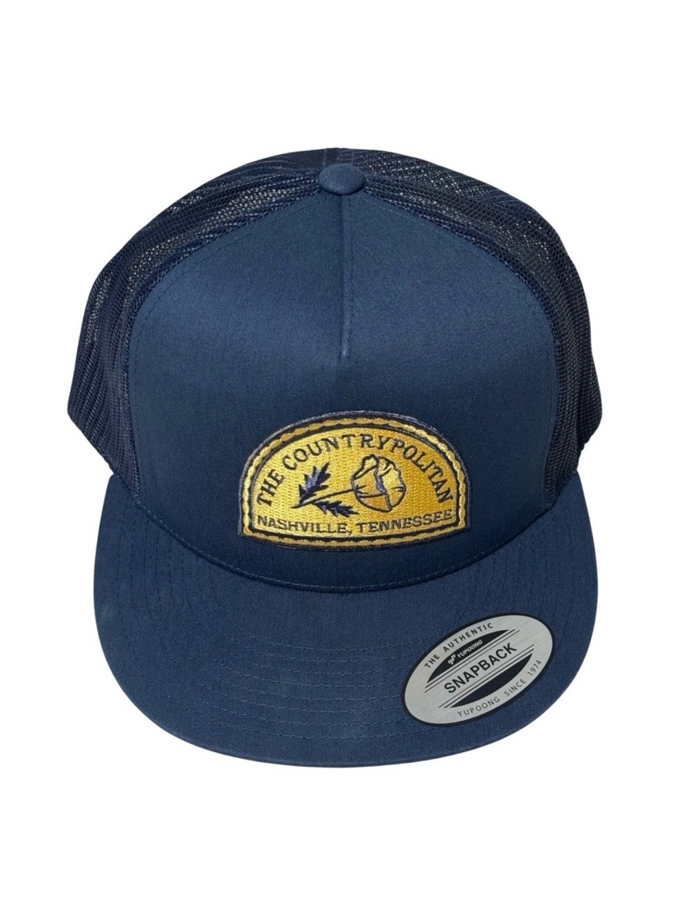 Yupoong Trucker Hat YP Classics Navy Blue Nashville Countrypolitan Snapback